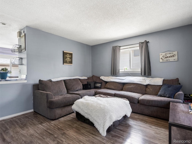 9636 Mueller St, Taylor, MI 48180 - living area featuring wood finished floors and a textured ceiling