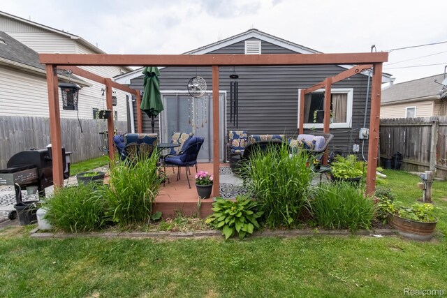 23400 Reynolds Ave, Hazel Park, MI 48030 - rear view of property featuring a patio