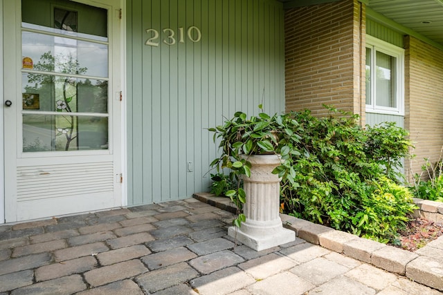2310 Riverbend Dr, Benton Harbor, MI 49022 - property entrance featuring brick siding