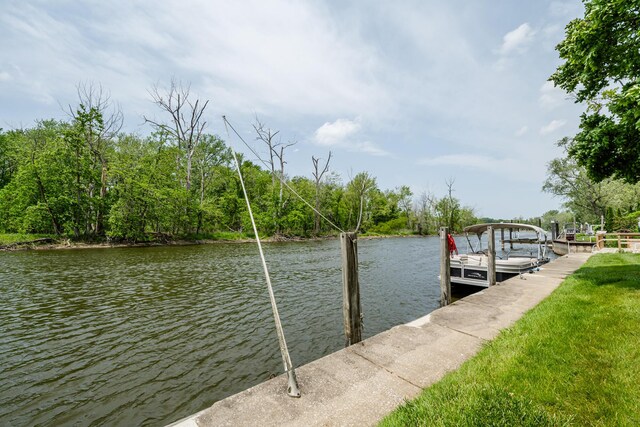 2310 Riverbend Dr, Benton Harbor, MI 49022 - dock featuring a water view