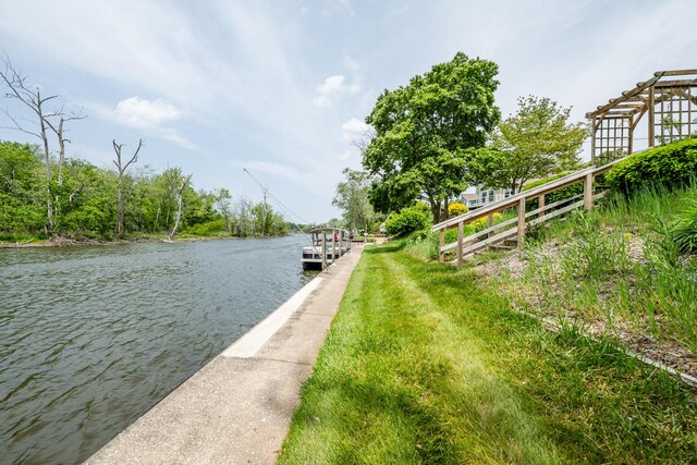 2310 Riverbend Dr, Benton Harbor, MI 49022 - dock with a water view