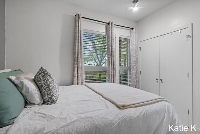 600 Douglas Ave NW Unit 612A, Grand Rapids, MI 49504 - bedroom with a closet and ceiling fan