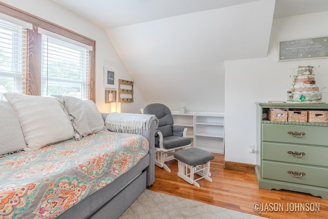 1836 Silver Ave SE, Grand Rapids, MI 49507 - bedroom with lofted ceiling and light wood-style floors