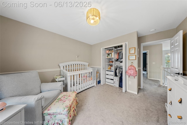 9840 Oak Valley Dr, Clarkston, MI 48348 - carpeted bedroom with a closet and baseboards