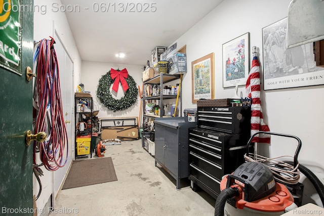 4057 Cypress Dr, Troy, MI 48085 - misc room featuring unfinished concrete floors