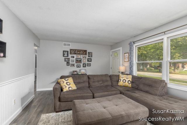 111 W 1st Ave, Plainwell, MI 49080 - living room with wood finished floors