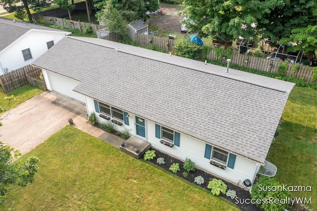 111 W 1st Ave, Plainwell, MI 49080 - view from above of property