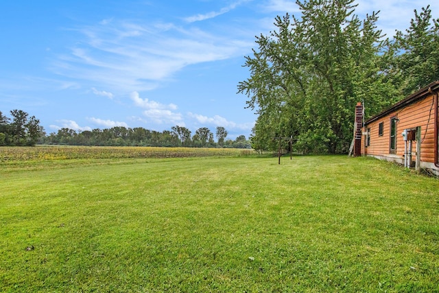 6727 Youngren Rd, Three Oaks, MI 49128 - view of green lawn with a rural view