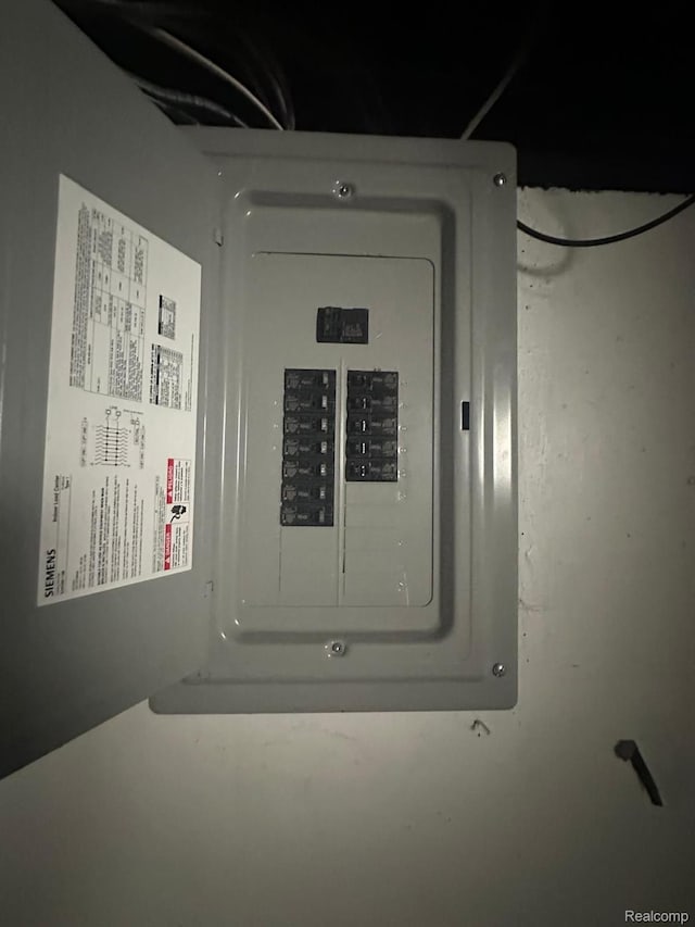 9317 Ward St, Detroit, MI 48228 - utility room with electric panel