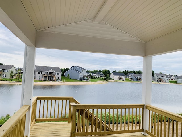 15765 Norwalk Rd, Grand Haven, MI 49417 - deck with a residential view and a water view