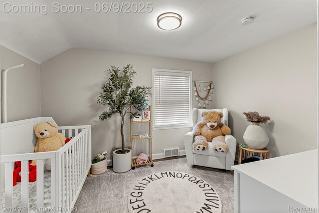 300 S Melborn St, Dearborn, MI 48124 - bedroom with a crib and lofted ceiling