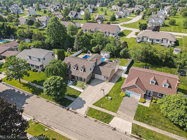 813 Birchwood Dr, Flushing, MI 48433 - aerial view of residential area