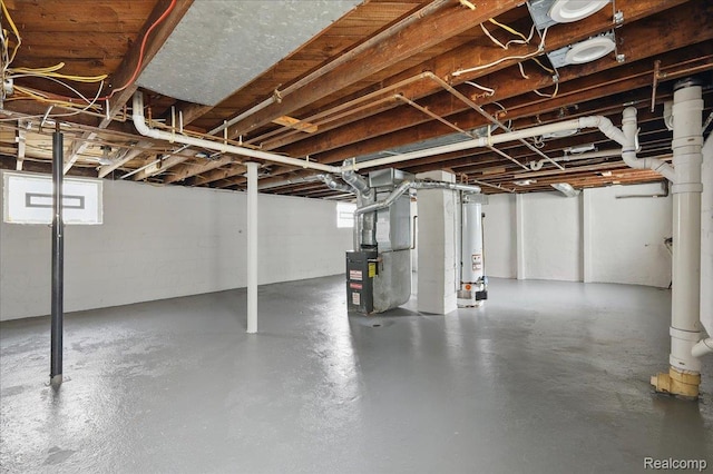 3345 Curwood St, Bloomfield Hills, MI 48329 - below grade area with gas water heater and heating unit