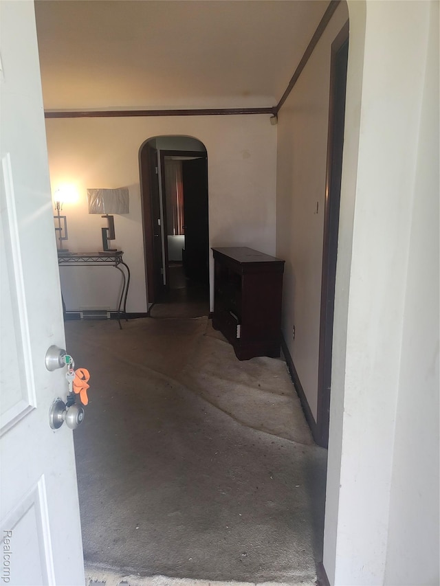 20022 Hanna St, Highland Park, MI 48203 - hallway with arched walkways