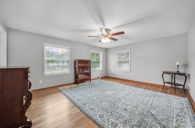 100 Overhill Rd, Bloomfield Hills, MI 48301 - bedroom featuring wood finished floors, baseboards, and a ceiling fan