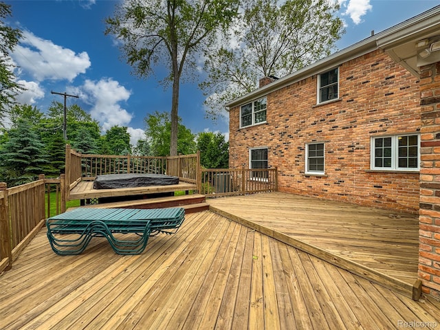 100 Overhill Rd, Bloomfield Hills, MI 48301 - view of wooden deck