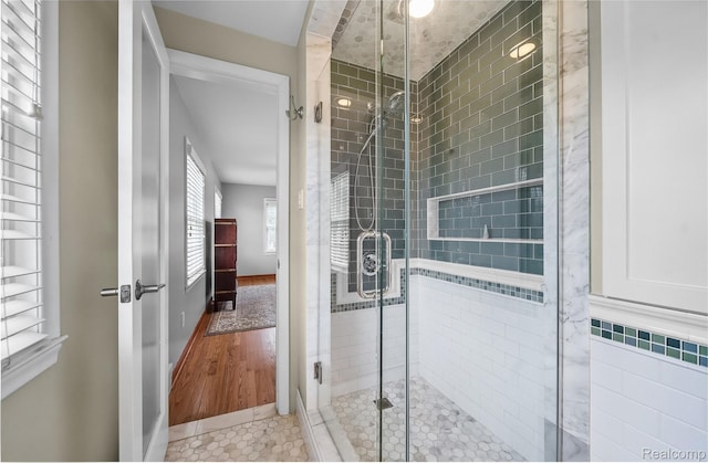 100 Overhill Rd, Bloomfield Hills, MI 48301 - full bathroom featuring a stall shower and baseboards