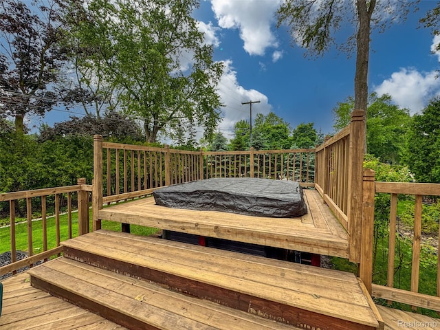 100 Overhill Rd, Bloomfield Hills, MI 48301 - view of wooden deck