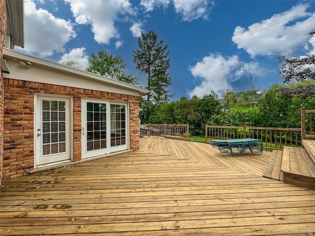 100 Overhill Rd, Bloomfield Hills, MI 48301 - view of wooden deck