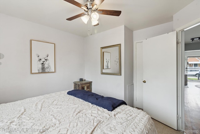 13471 Longtin St, Southgate, MI 48195 - bedroom featuring ceiling fan and light carpet