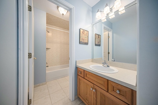 4251 Fleming Way, Plymouth, MI 48170 - full bath featuring vanity, tile patterned floors, and shower / tub combination