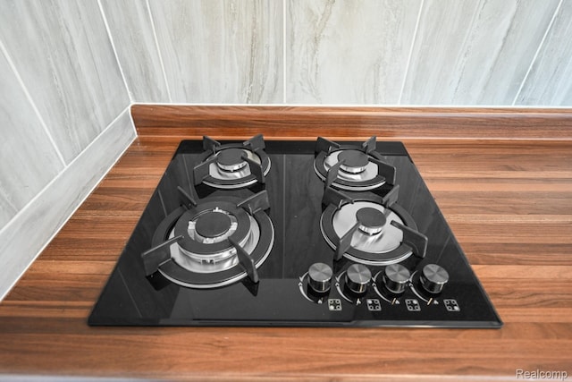 17594 Vaughan St, Detroit, MI 48219 - kitchen view of black gas cooktop