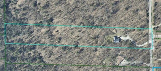 2735 Nestrom Rd, Muskegon, MI 49445 - aerial map of property and surrounding area with property boundaries highlighted