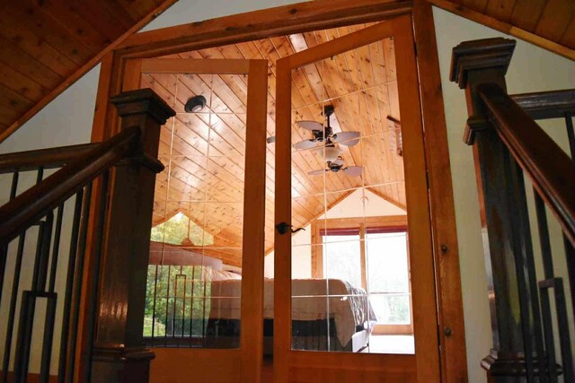 2735 Nestrom Rd, Muskegon, MI 49445 - detailed view of wood ceiling