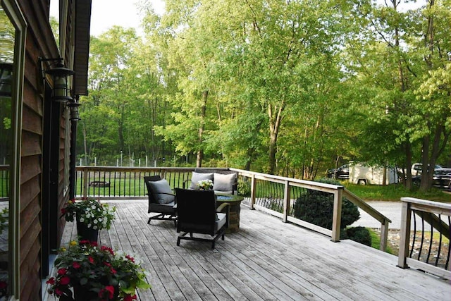 2735 Nestrom Rd, Muskegon, MI 49445 - view of wooden deck