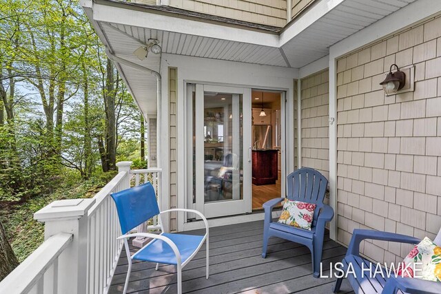 12857 Wilderness Trl, Grand Haven, MI 49417 - view of wooden deck