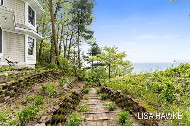 12857 Wilderness Trl, Grand Haven, MI 49417 - view of yard featuring a water view