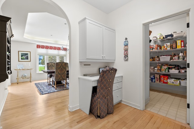 7843 Shepherds Glen Ct, Kalamazoo, MI 49009 - office featuring light wood-type flooring and baseboards