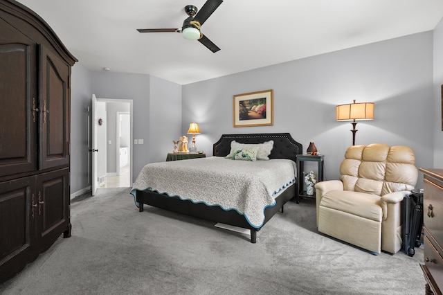 7843 Shepherds Glen Ct, Kalamazoo, MI 49009 - carpeted bedroom with ceiling fan