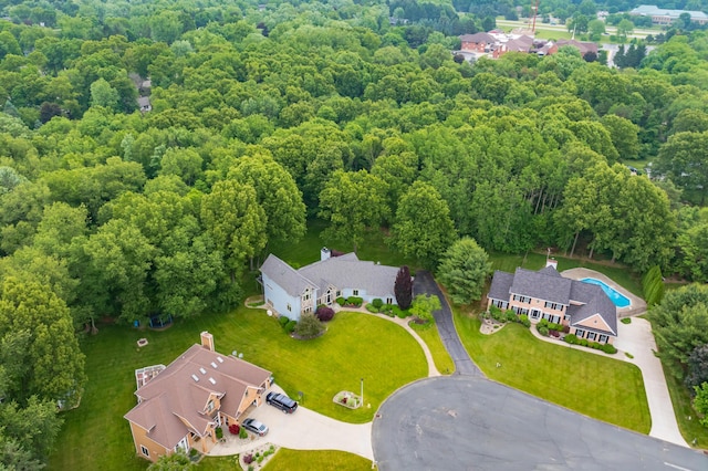 7843 Shepherds Glen Ct, Kalamazoo, MI 49009 - drone / aerial view of a heavily wooded area