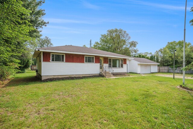 61473 M 40, Paw Paw, MI 49079 - ranch-style house featuring a garage and driveway