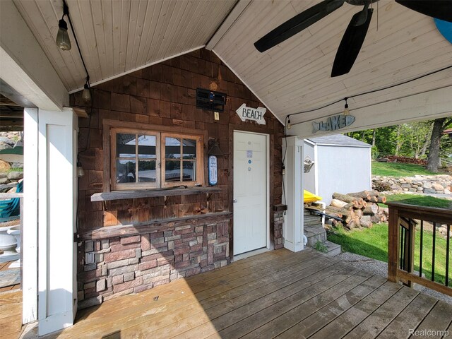 9635 Norman Rd, Clarkston, MI 48348 - view of wooden terrace