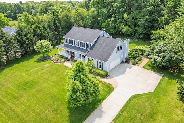 6676 Ralaric Dr, Dexter, MI 48130 - view from above of property featuring a forest