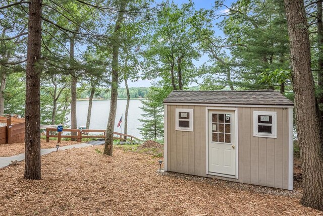 8833 W Velt Ave, Baldwin, MI 49304 - view of shed with a water view