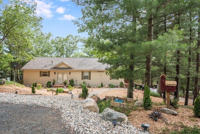 8833 W Velt Ave, Baldwin, MI 49304 - ranch-style house with french doors