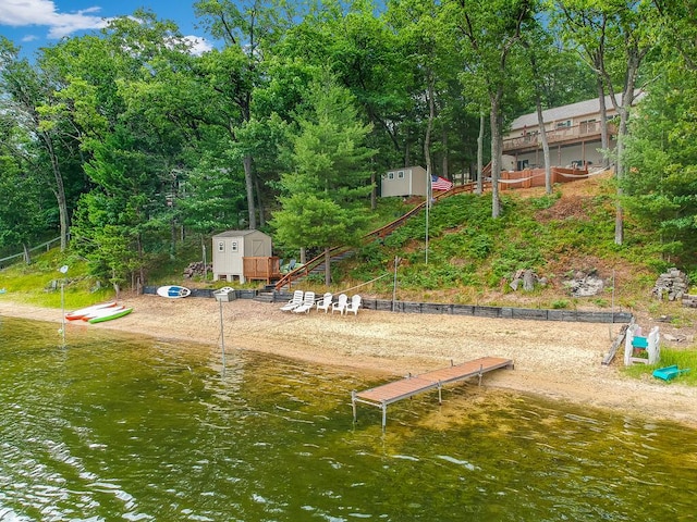 8833 W Velt Ave, Baldwin, MI 49304 - dock featuring a water view