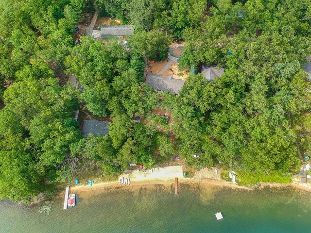 8833 W Velt Ave, Baldwin, MI 49304 - aerial overview of property's location with a nearby body of water