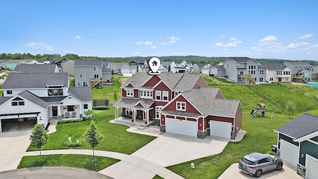 1162 Cooks Corner Ct SE, Byron Center, MI 49315 - aerial view of residential area