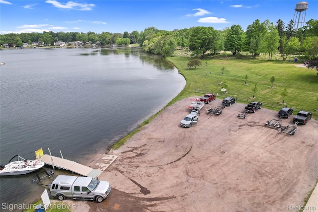 300 Cornell St, Howell, MI 48843 - aerial view of a large body of water and a tree filled landscape