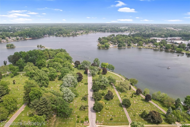300 Cornell St, Howell, MI 48843 - aerial view of a large body of water