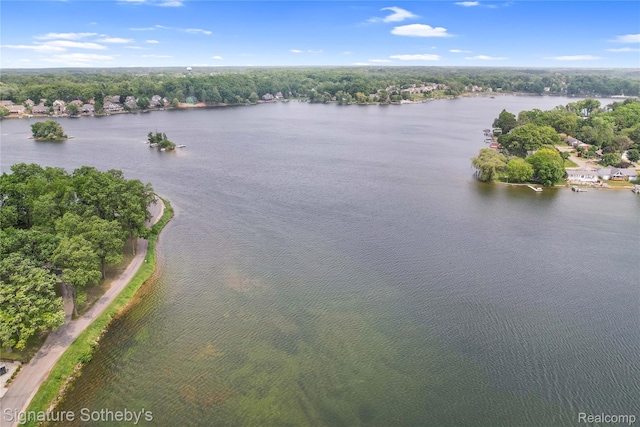 300 Cornell St, Howell, MI 48843 - drone / aerial view of a large body of water