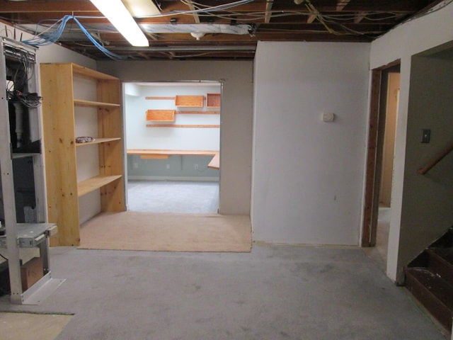 6005 Saint Joseph Ave, Stevensville, MI 49127 - unfinished below grade area with stairs