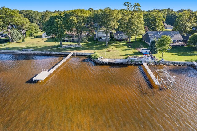 2585 Memorial Dr, Muskegon, MI 49445 - dock area featuring a water view