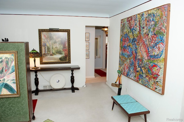 1410 Culver Ave, Dearborn, MI 48124 - corridor with carpet and baseboards
