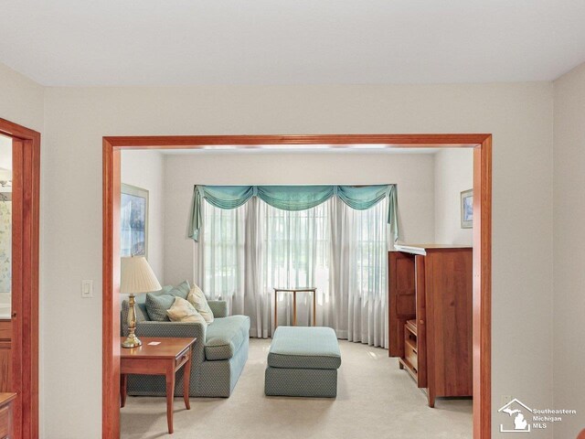 9241 Legacy Ct, Temperance, MI 48182 - sitting room featuring light carpet