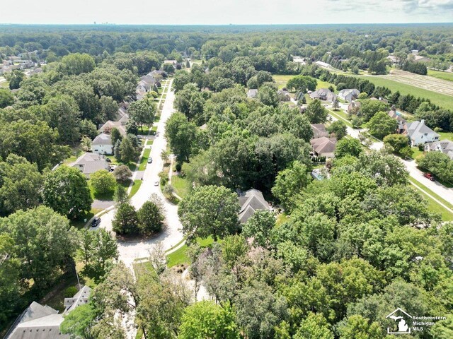 9241 Legacy Ct, Temperance, MI 48182 - aerial view of residential area featuring a forest